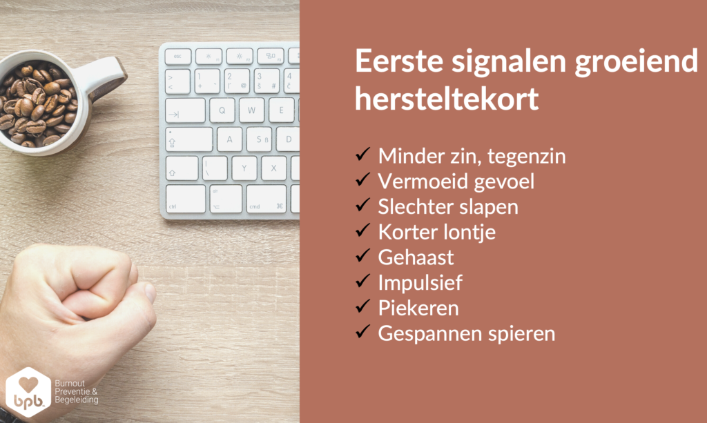 hersteltekort, signalen, stress